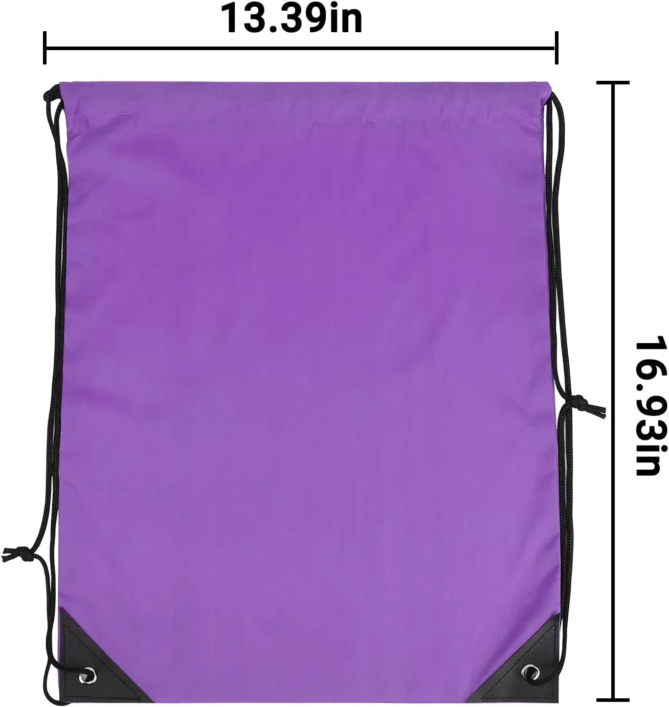 12 Pieces Purple Drawstring Bags, 13x17 Inch Polyester Non-nylon Sport Cinch Bags, Bulk Draw String Backpack Sport Storage Bags for Men Women Gym Trip Party Favors Gift