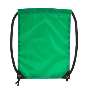 18 Inch Basic Drawstring Gym Bag - Green