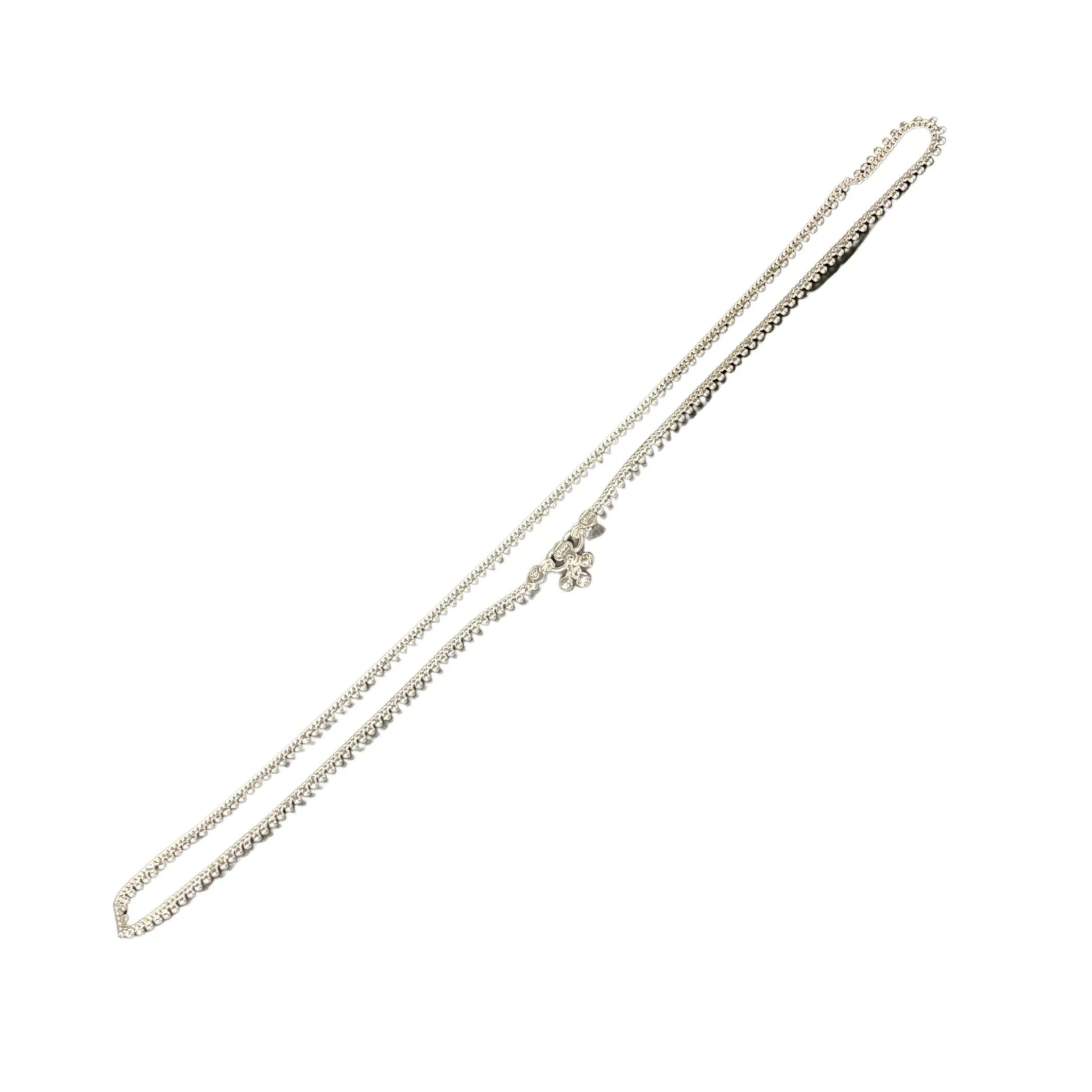 700 Silver Curb Chain Designer Women Waist Belt / Kardhani  - Style#01