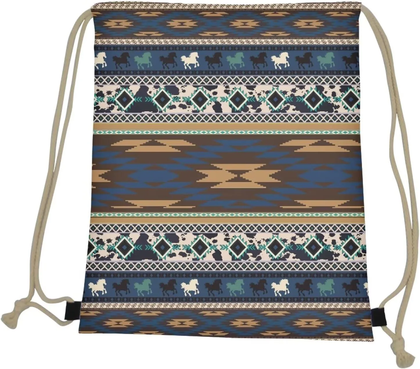 Aztec Style Drawstring Bags Unique Party Favors Bag String Bags Small Cinch Bags Candy Snack Storage Bag Travel Camping Drawstring