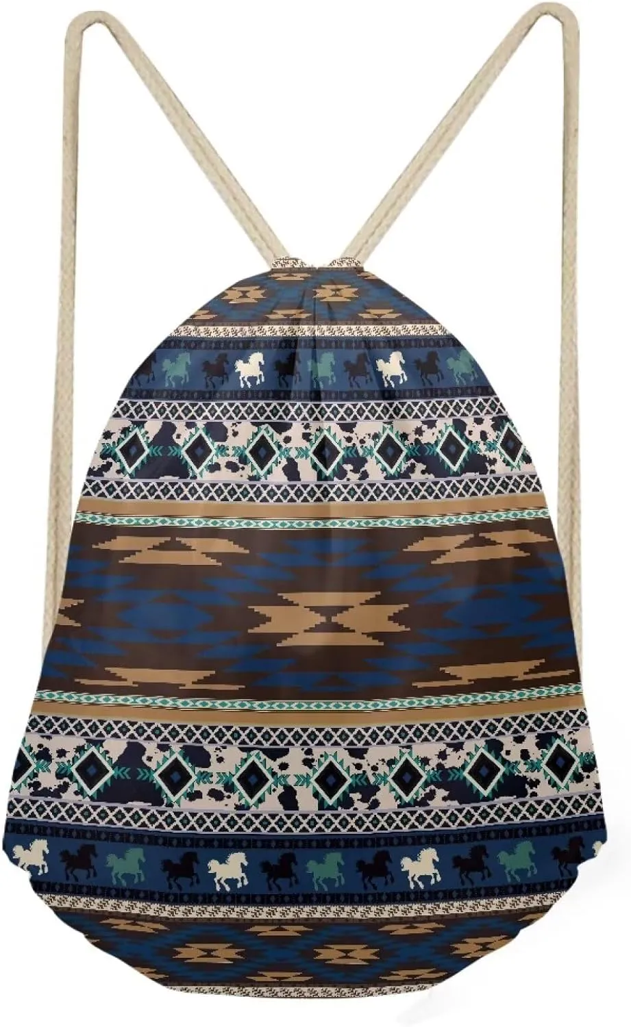 Aztec Style Drawstring Bags Unique Party Favors Bag String Bags Small Cinch Bags Candy Snack Storage Bag Travel Camping Drawstring