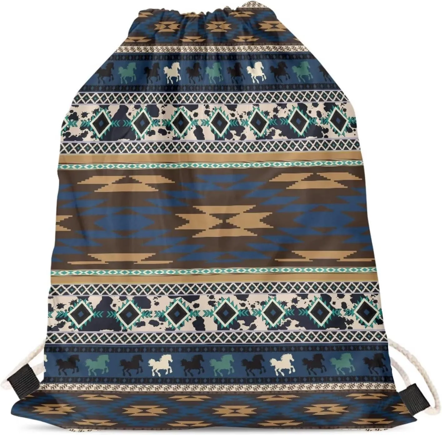 Aztec Style Drawstring Bags Unique Party Favors Bag String Bags Small Cinch Bags Candy Snack Storage Bag Travel Camping Drawstring