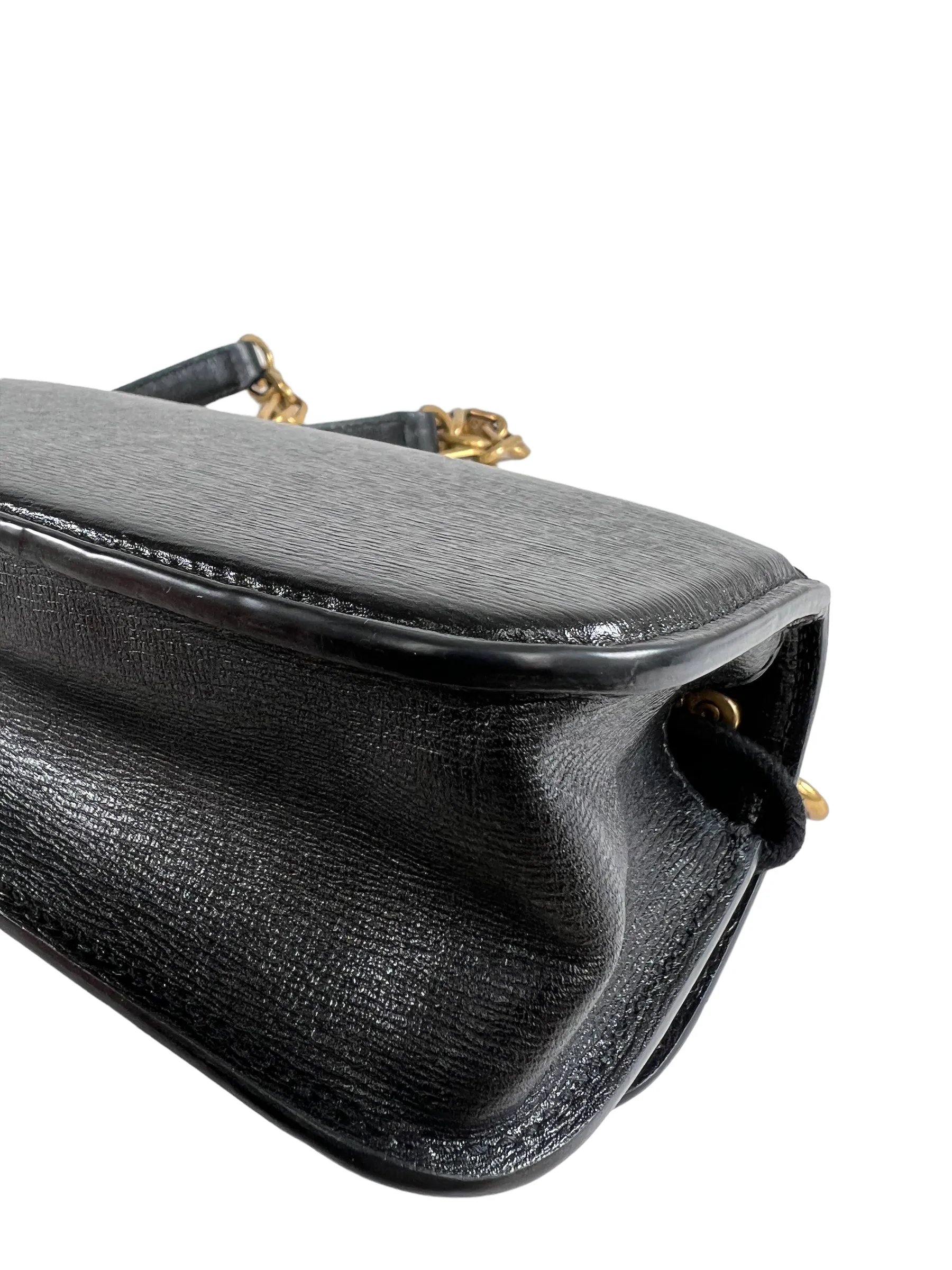 Balenciaga Black Leather Mini Crossbody