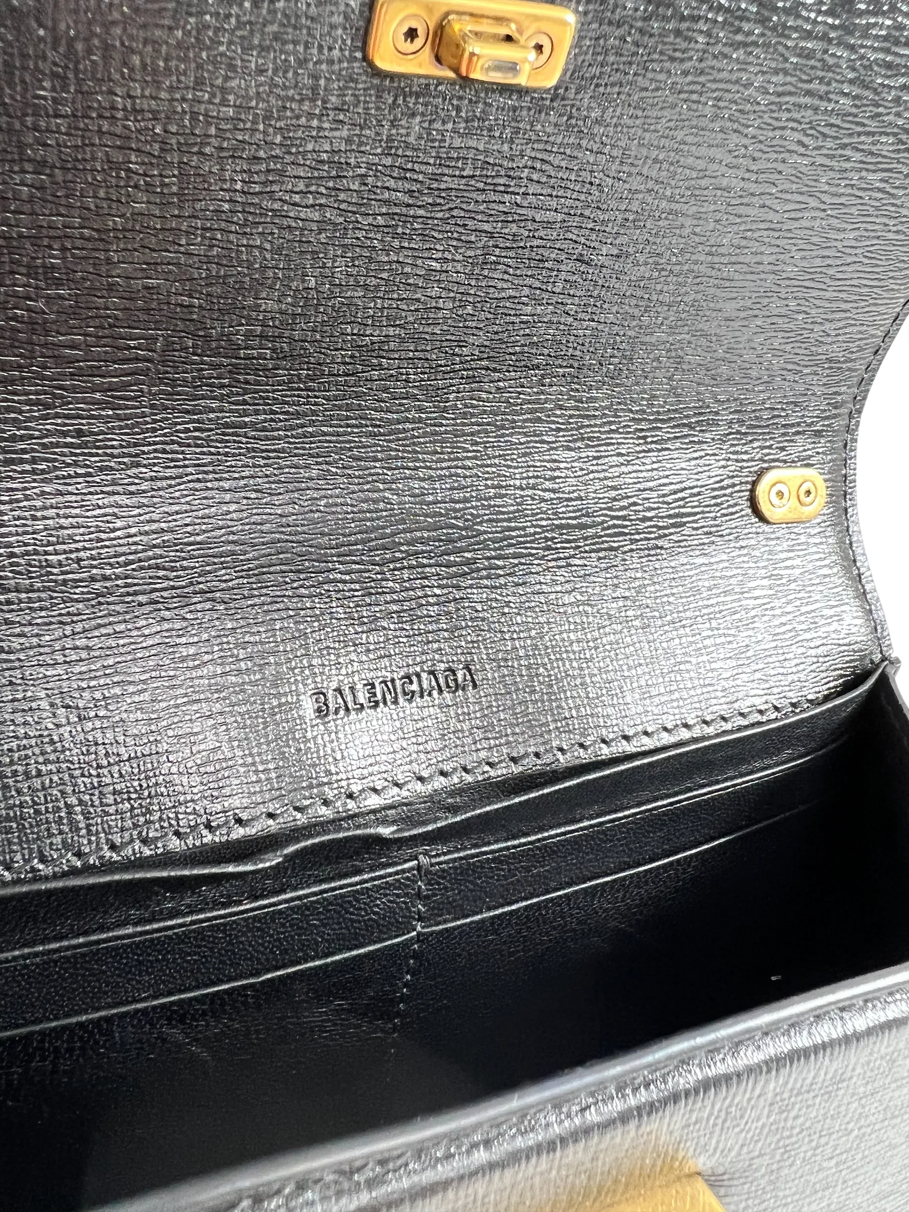 Balenciaga Black Leather Mini Crossbody