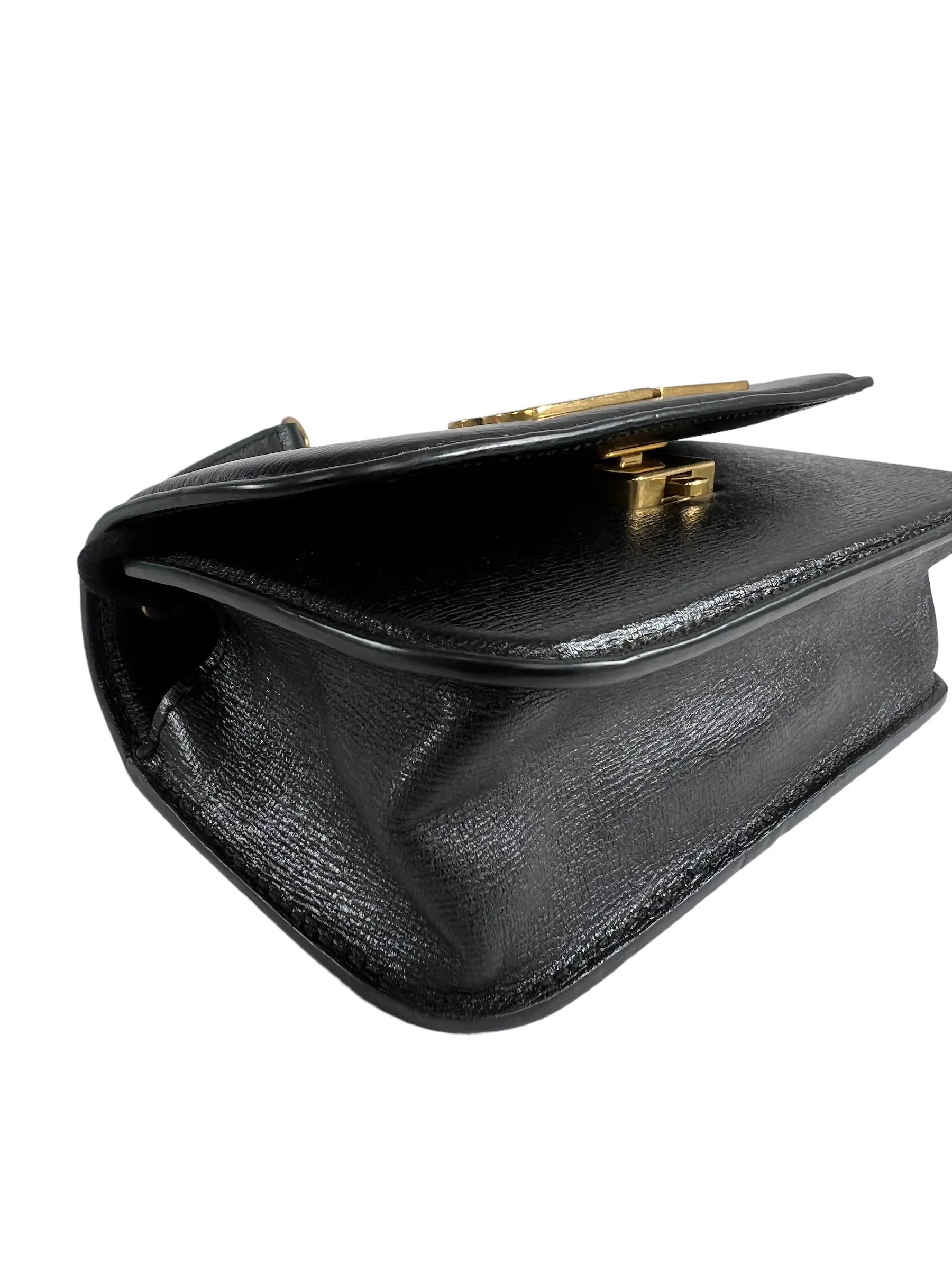 Balenciaga Black Leather Mini Crossbody