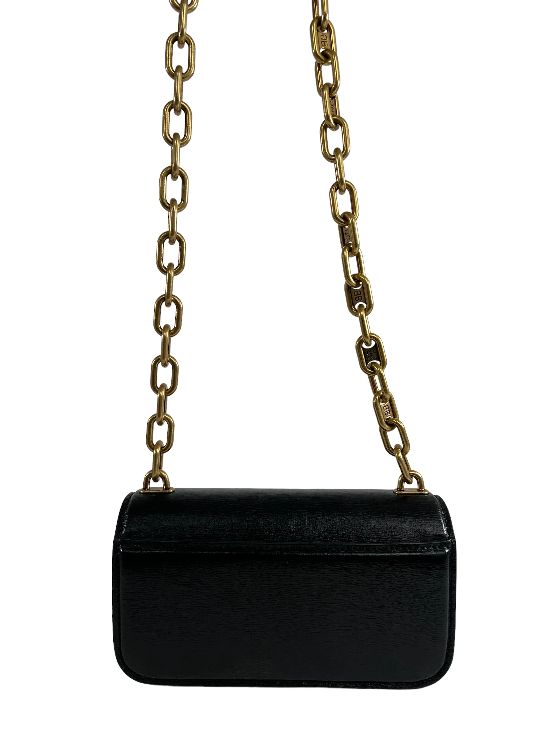 Balenciaga Black Leather Mini Crossbody
