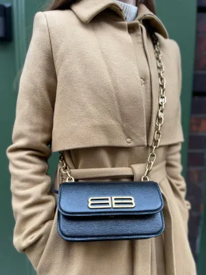 Balenciaga Black Leather Mini Crossbody