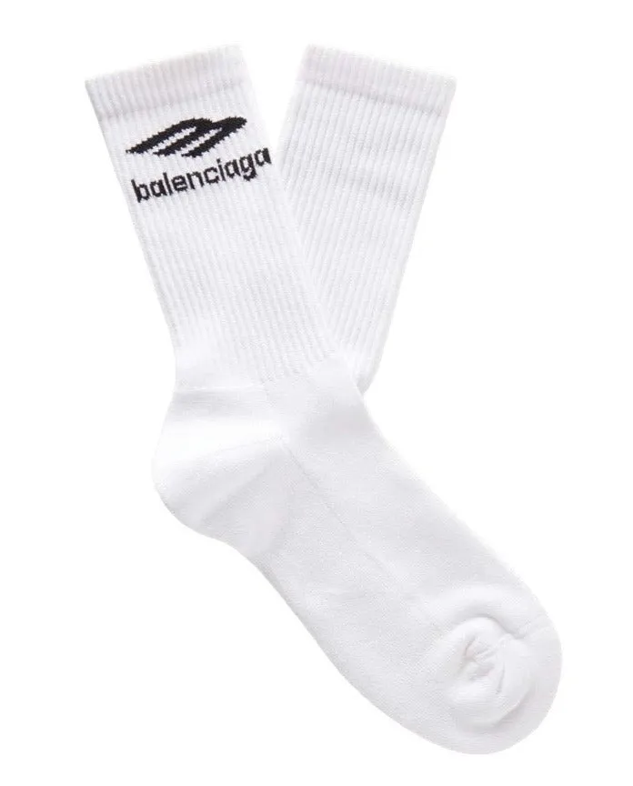 Balenciaga Logo Jacquard 3B Socks