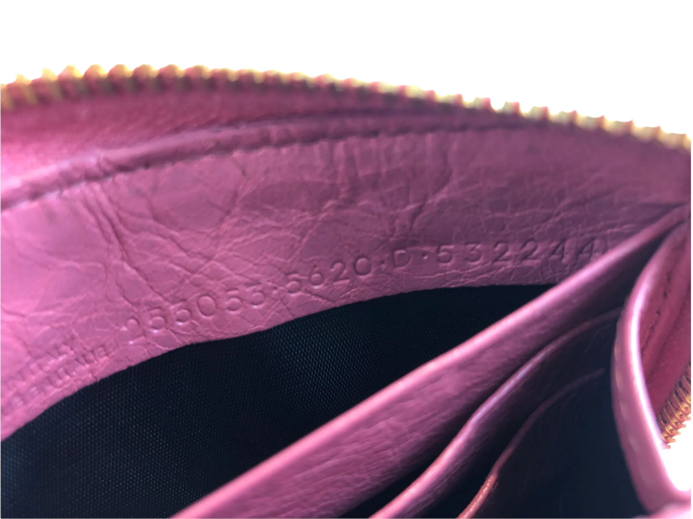 Balenciaga Pink Leather "City" Wallet