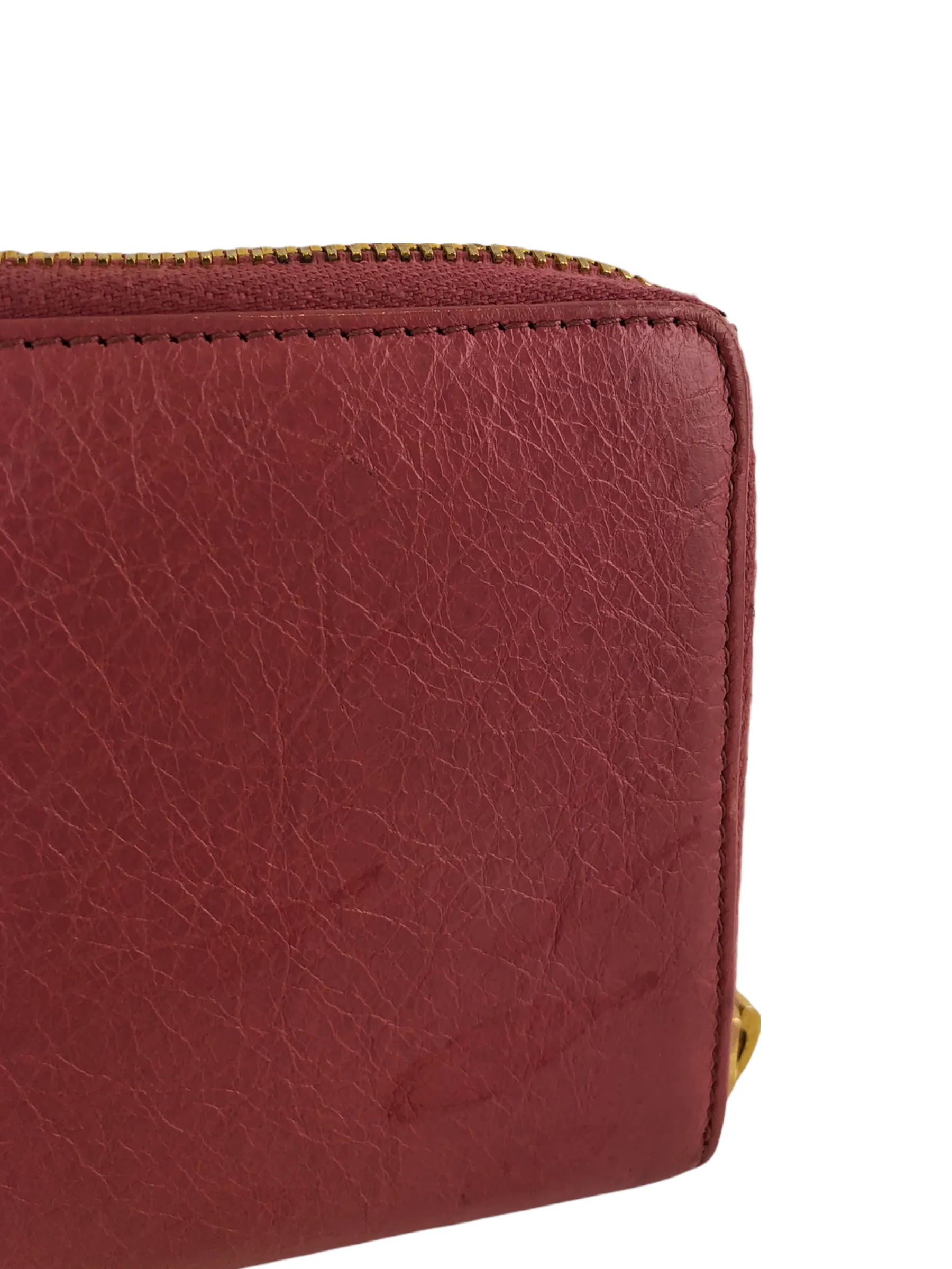 Balenciaga Pink Leather "City" Wallet