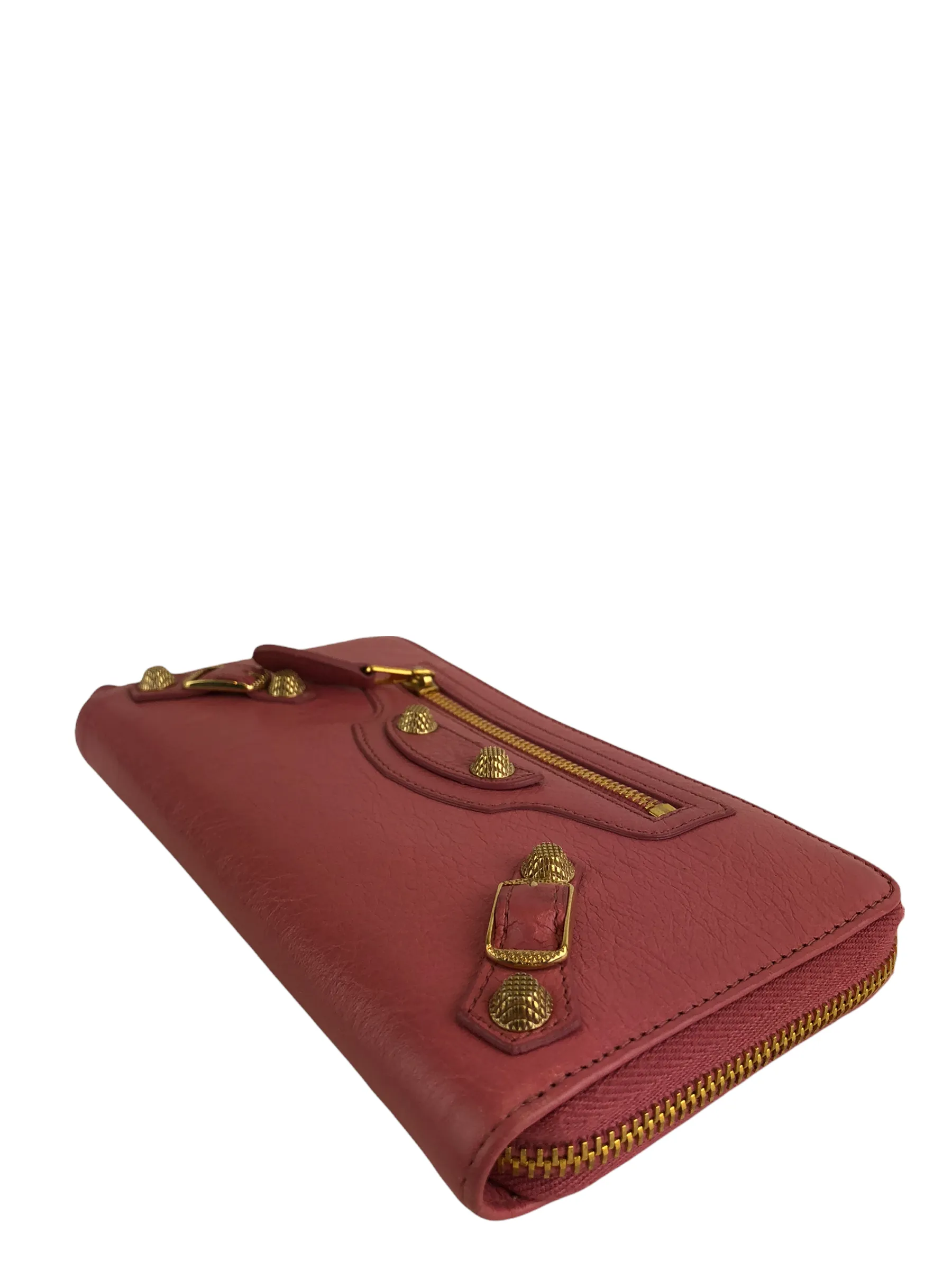 Balenciaga Pink Leather "City" Wallet