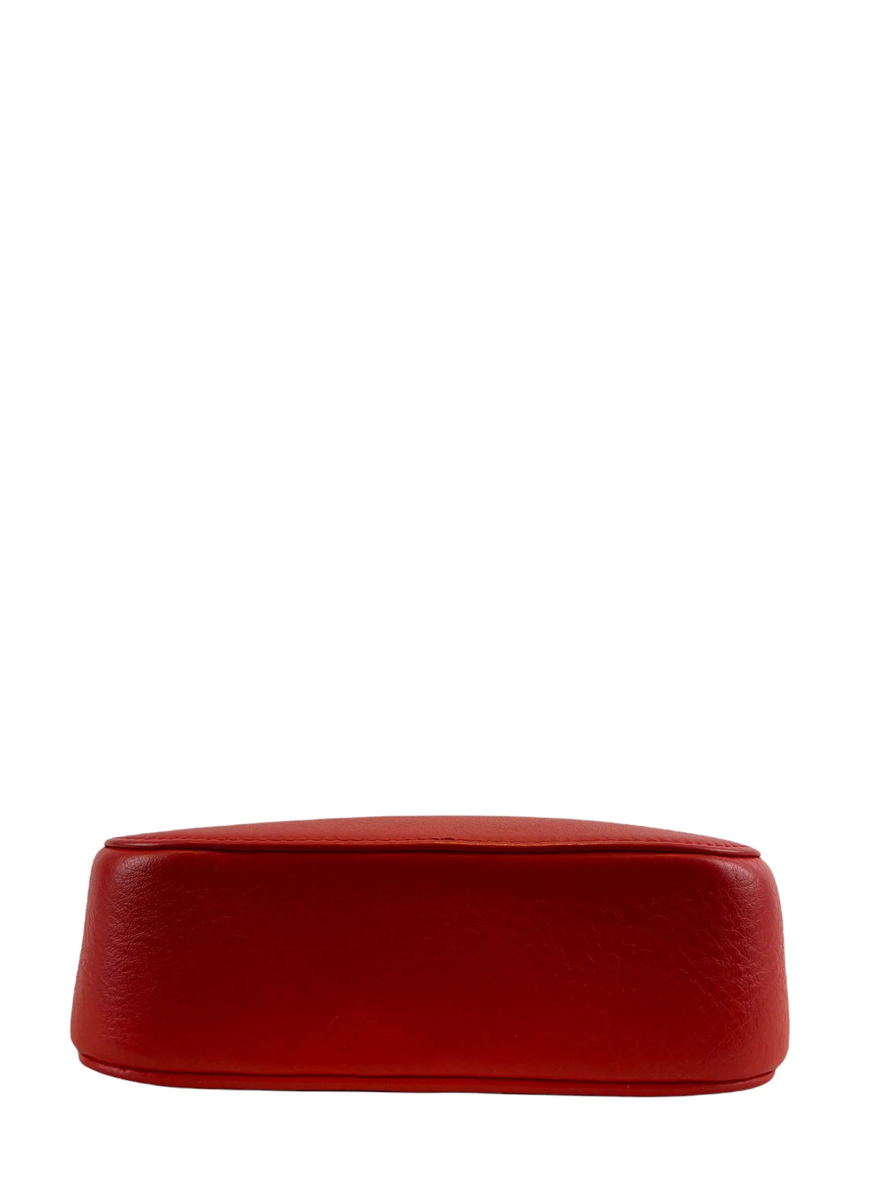 Balenciaga Red Leather “Everyday Camera Bag” Crossbody