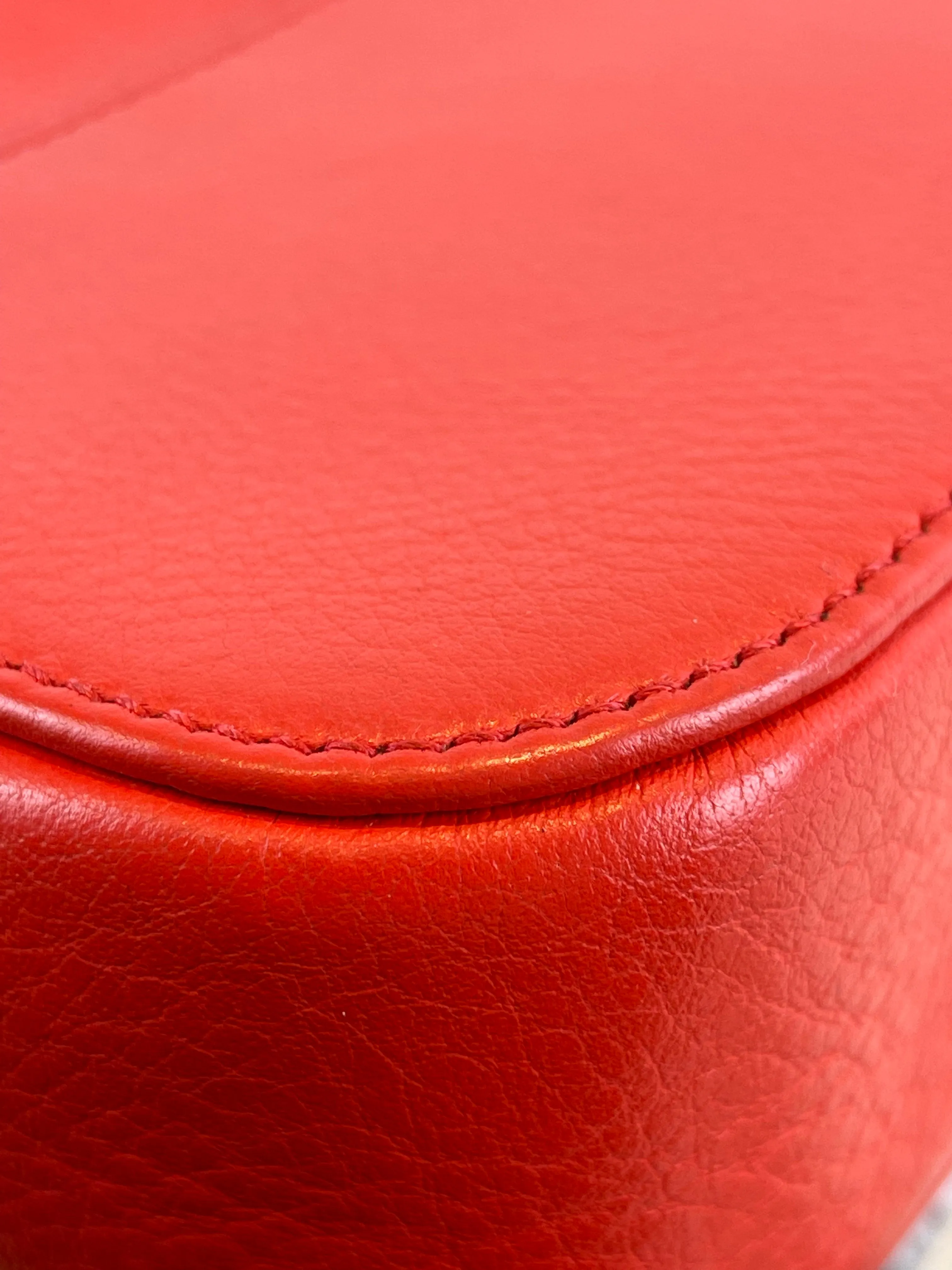 Balenciaga Red Leather “Everyday Camera Bag” Crossbody