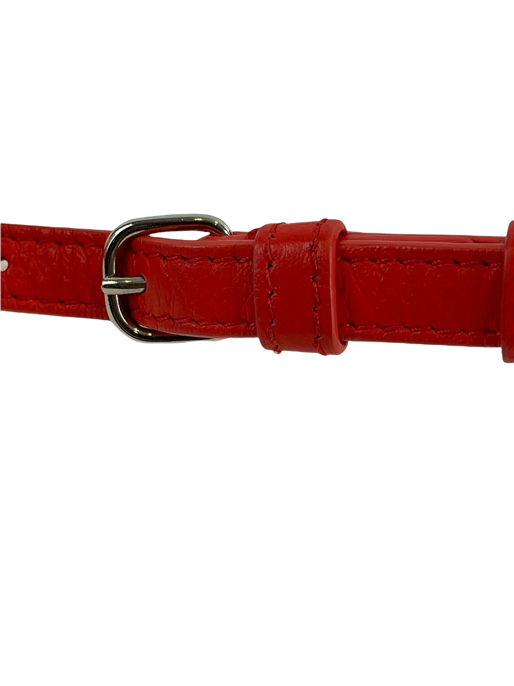 Balenciaga Red Leather “Everyday Camera Bag” Crossbody