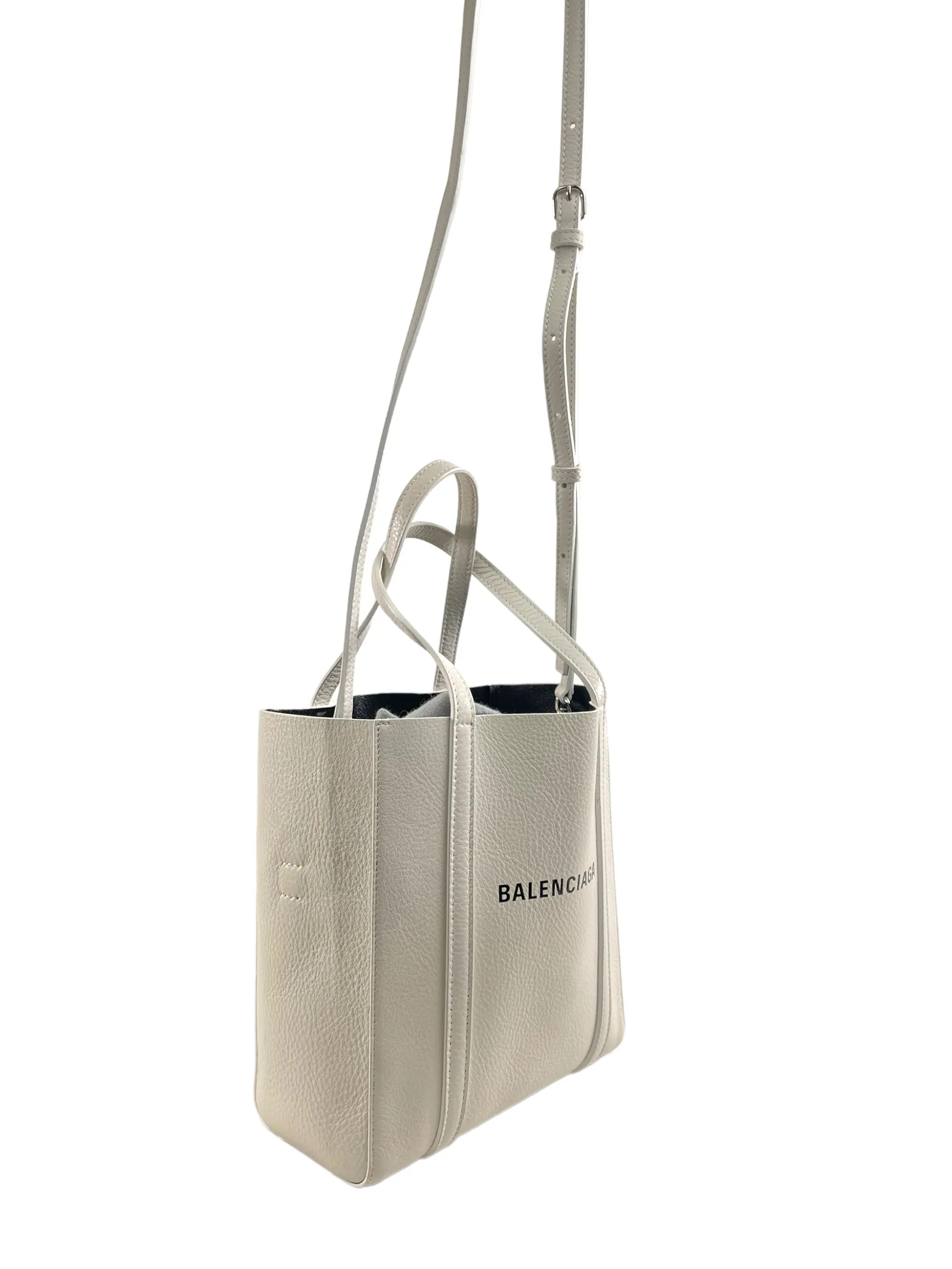 Balenciaga White Leather ‘Everyday Extra Small’ Tote