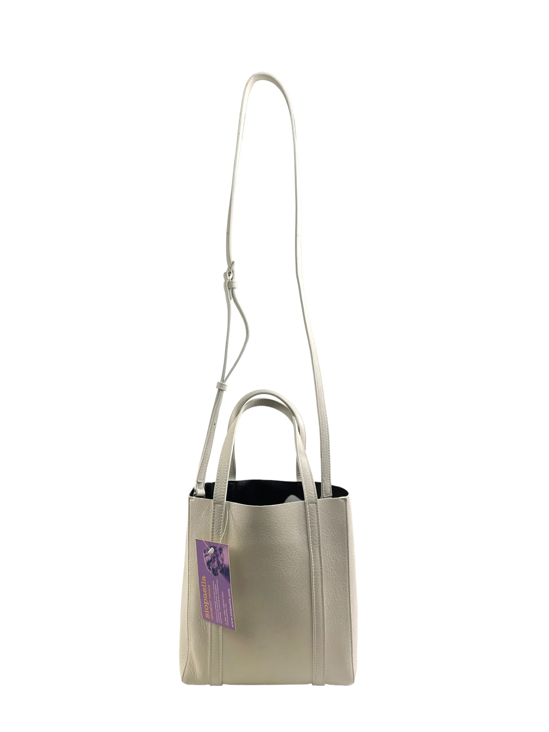 Balenciaga White Leather ‘Everyday Extra Small’ Tote