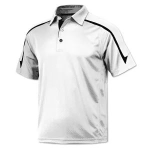 BAW Men's White/Black Infinity Cool-Tek Polo