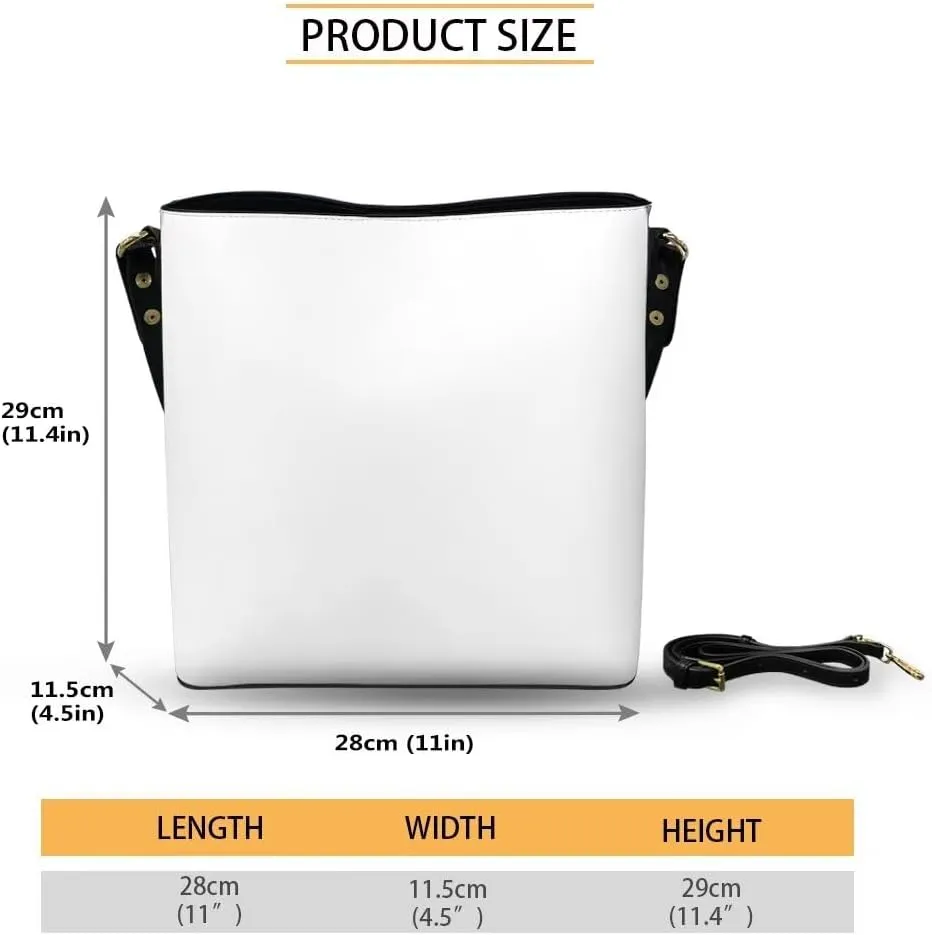 Bucket Bag for Women Fashion Leather Handbag for Women Shoulder Bag for Travel Tote Purse for Women
