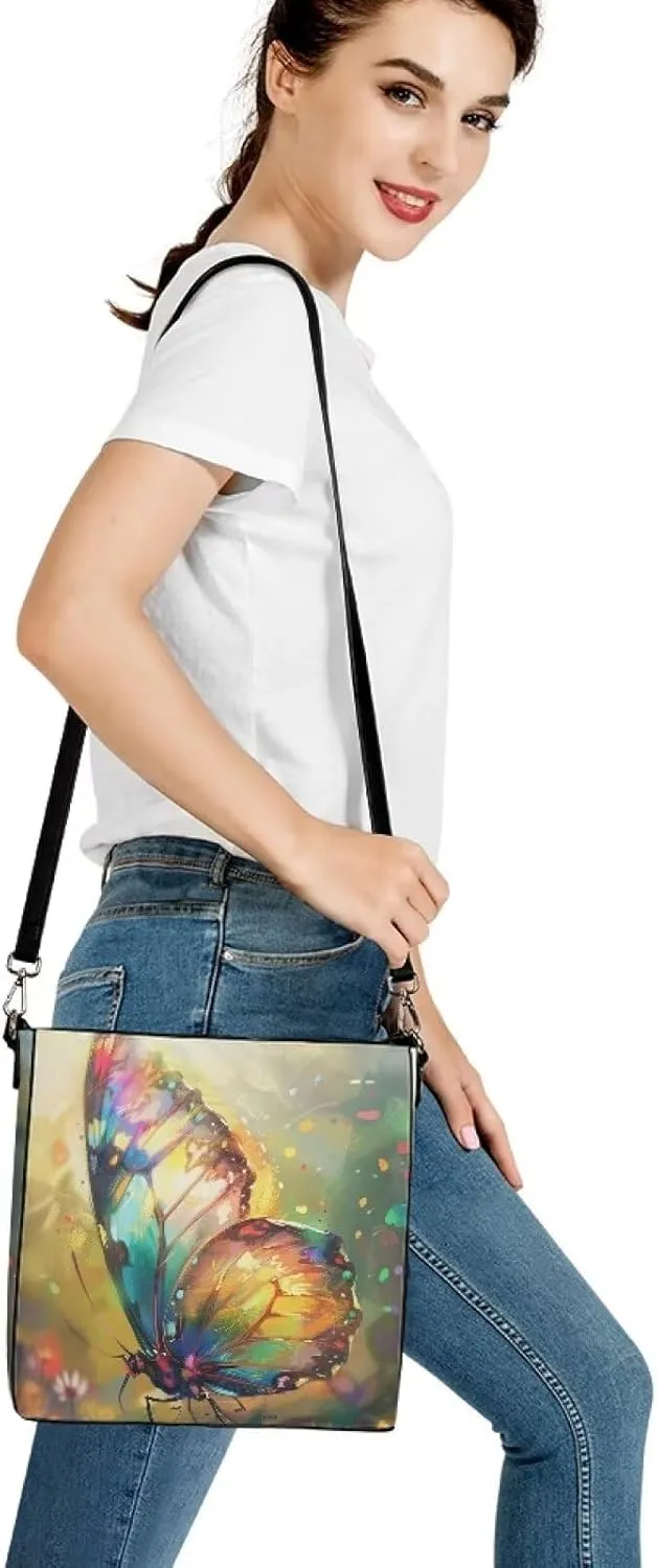 Bucket Bag for Women Fashion Leather Handbag for Women Shoulder Bag for Travel Tote Purse for Women