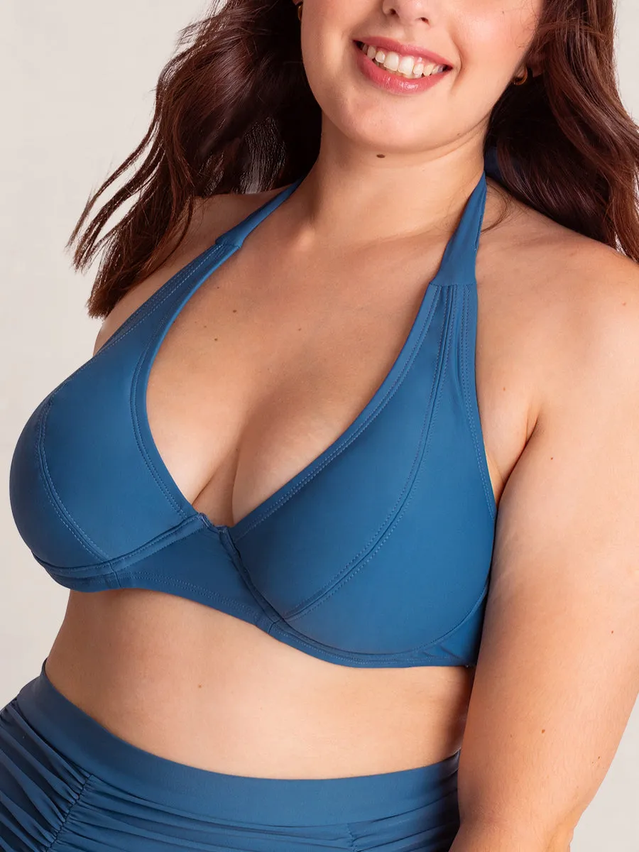 Bundle Shapermint Essentials - 1 Tie-Belt Swim Bottom   1 Halter Bikini Top