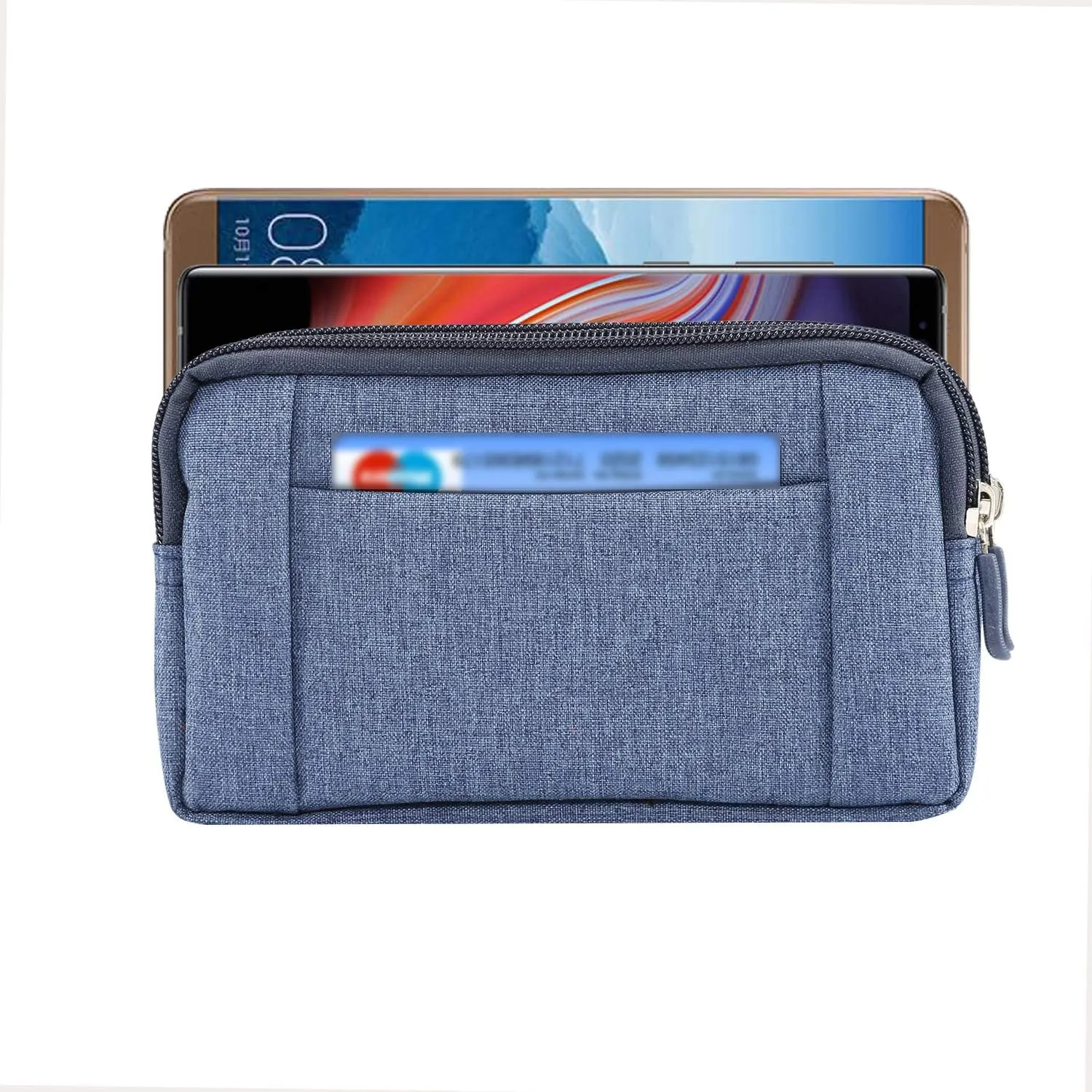 Cell Phone Belt Clip Pouch, Travel Waist Bag Fanny Pack for Men, Universal Cellphone Pouch Belt Clip Bag Small Carrying Waist Pack Wallet Pocket Vertical Mobile Phone Belt Loop Holster Clutch Bag