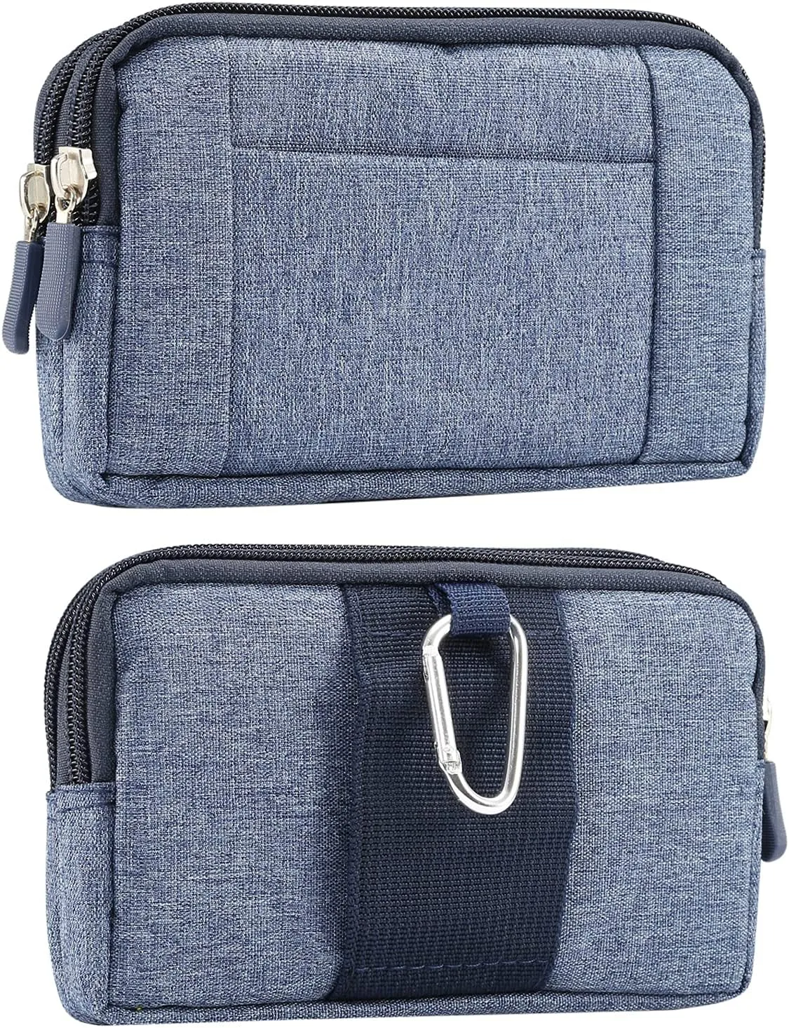 Cell Phone Belt Clip Pouch, Travel Waist Bag Fanny Pack for Men, Universal Cellphone Pouch Belt Clip Bag Small Carrying Waist Pack Wallet Pocket Vertical Mobile Phone Belt Loop Holster Clutch Bag