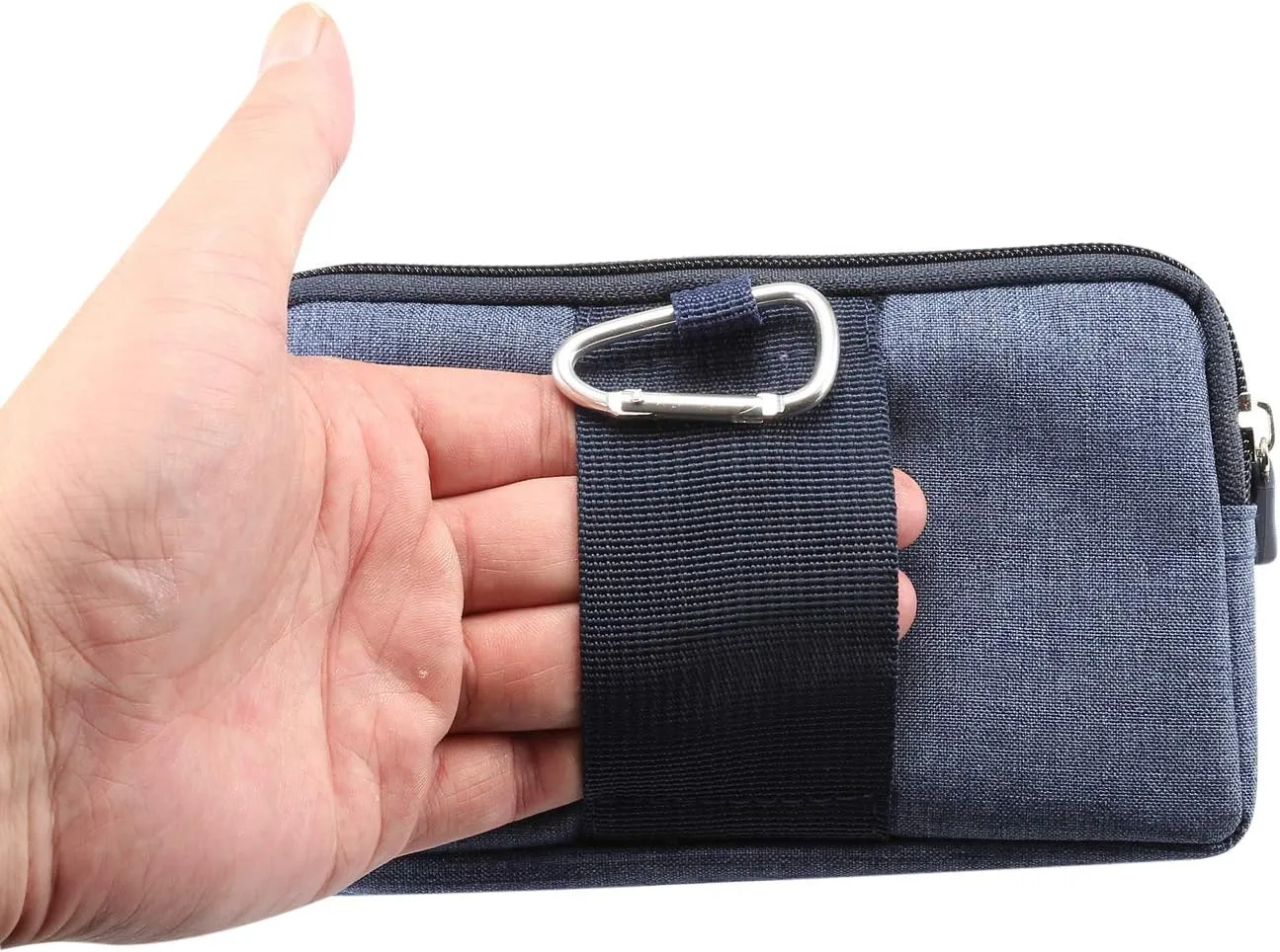 Cell Phone Belt Clip Pouch, Travel Waist Bag Fanny Pack for Men, Universal Cellphone Pouch Belt Clip Bag Small Carrying Waist Pack Wallet Pocket Vertical Mobile Phone Belt Loop Holster Clutch Bag