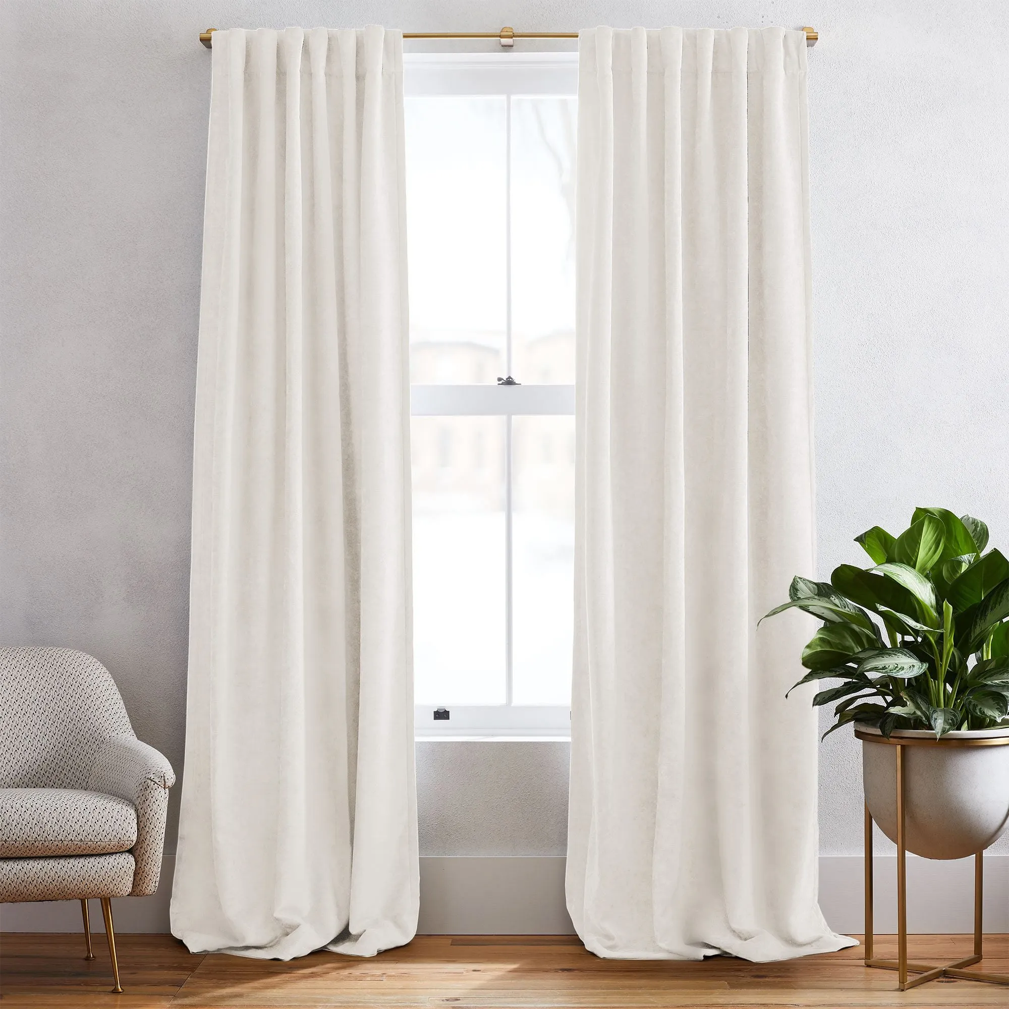 Chocolate | Simon Velvet Blackout Curtains Heavyweight Classic Custom Drapes | Soft Top Back Tab