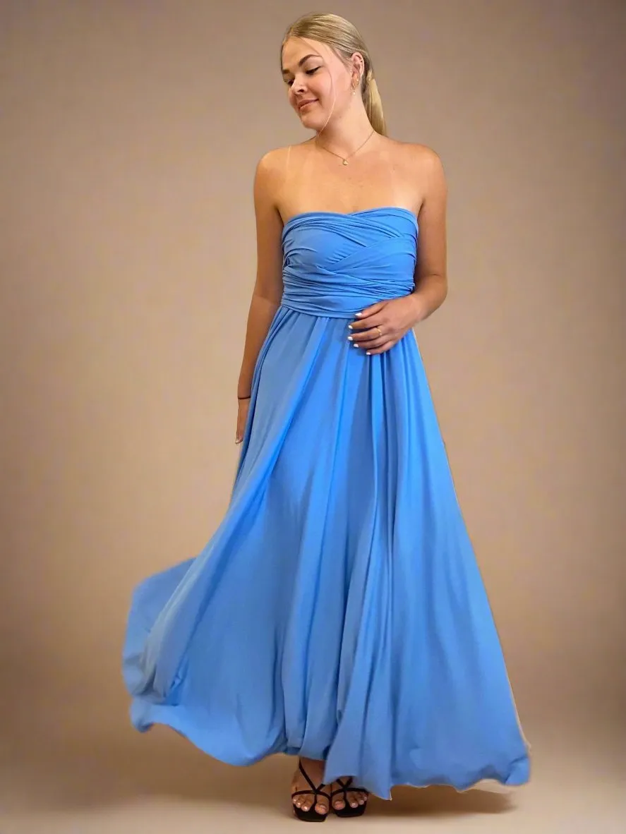 Cornflower Blue convertible Infinity dress Express NZ Wide