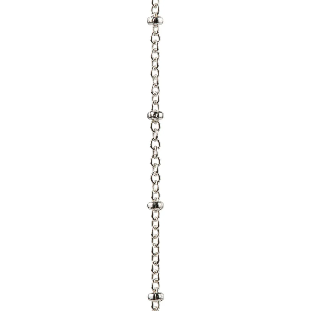 Crescent Moon Necklace in Silver