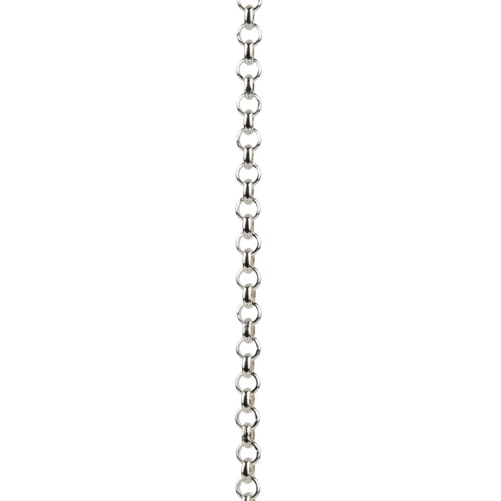 Crescent Moon Necklace in Silver