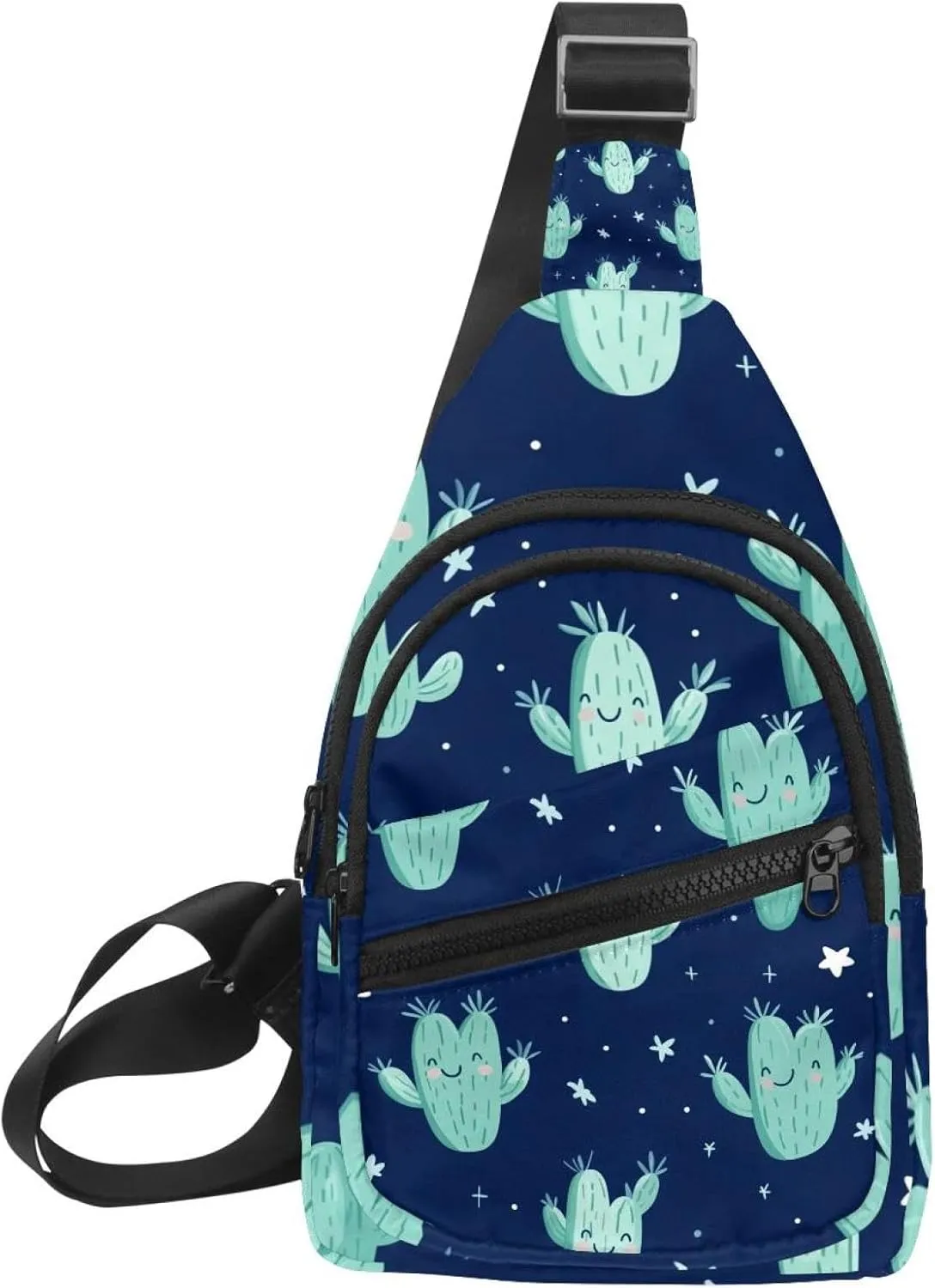 Crossbody Bags for Women Men cacti with thorns (1) Sling Bag Bakpack Casual Chest Bag with Convertible Shoulder Strap