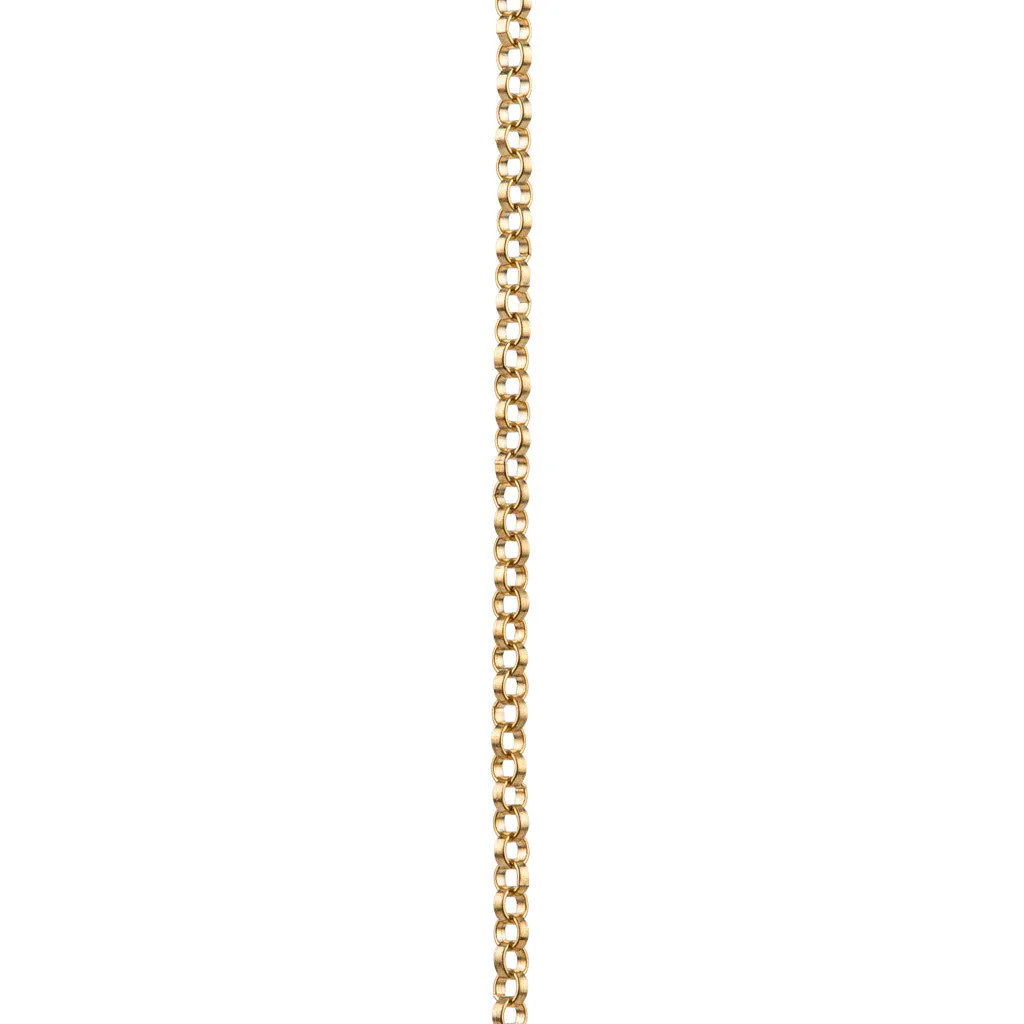 Cut Out Moon Necklace in Gold