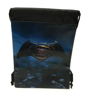 DC Comics Batman vs Superman Logo Drawstring backpack Sport Gym Bag for Kids