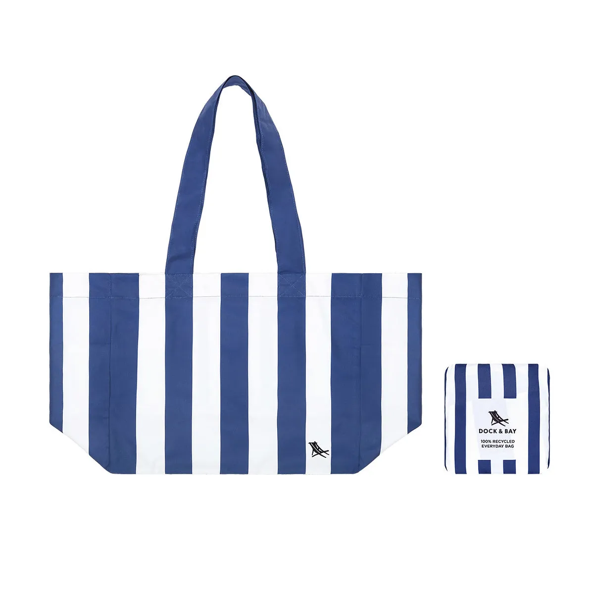 Dock & Bay Everyday Bag - Compact & Foldable Beach Bag, Made from 100% Recycked