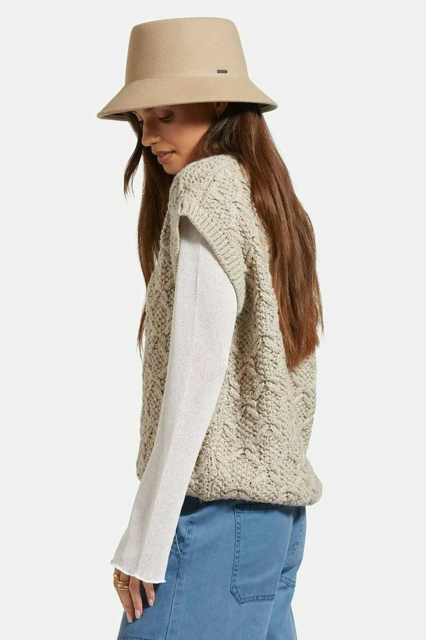 Elle Felt Bucket Hat - Sand