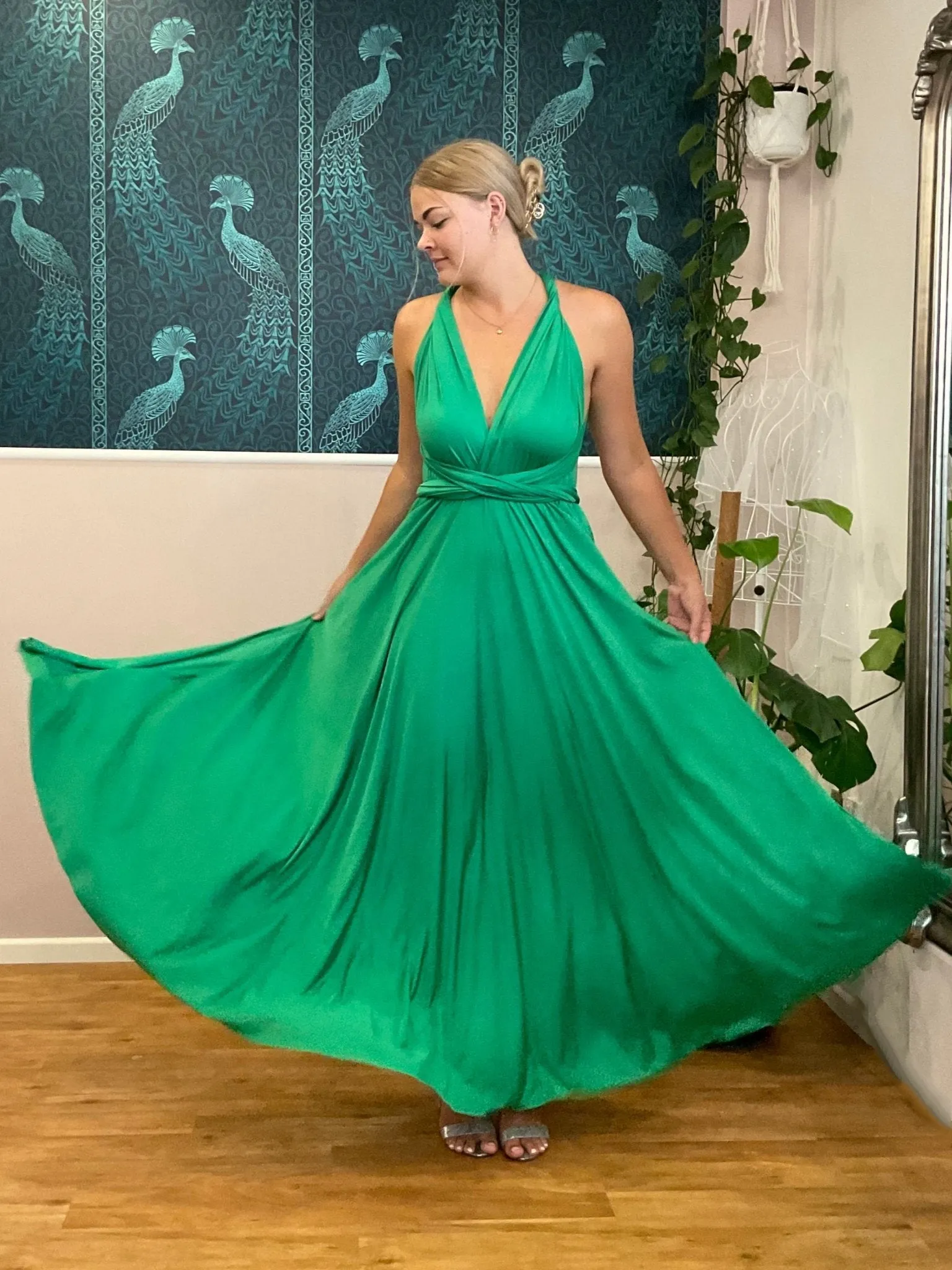 Emerald Convertible Infinity bridesmaid dress Express NZ wide