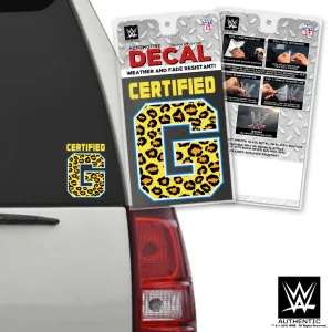 Enzo & Big Cass Certified G Car Decal