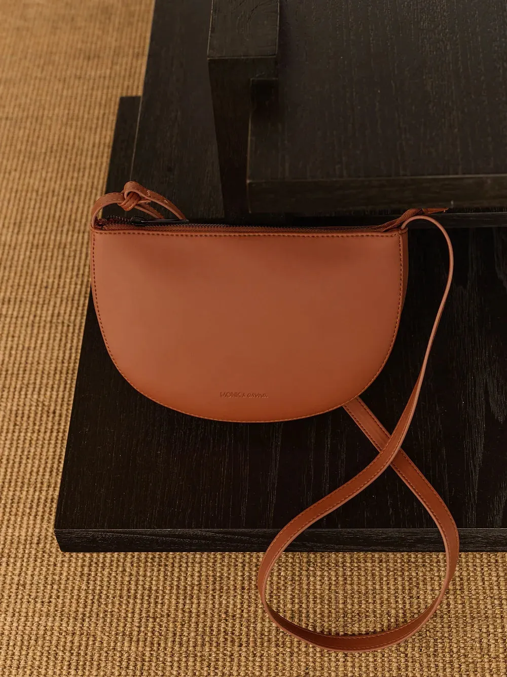 Farou Half Moon Bag Carnelian