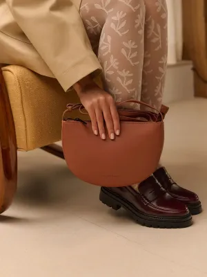 Farou Half Moon Bag Carnelian