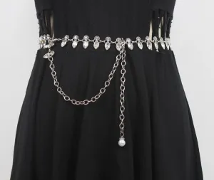 Fashion Rhinestone Waist Chain Decorative Versatile Belt Sexy With Shirt Jeans Metal Chain Belt