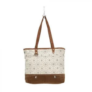 Ferris Wheel Print Canvas Tote Bag