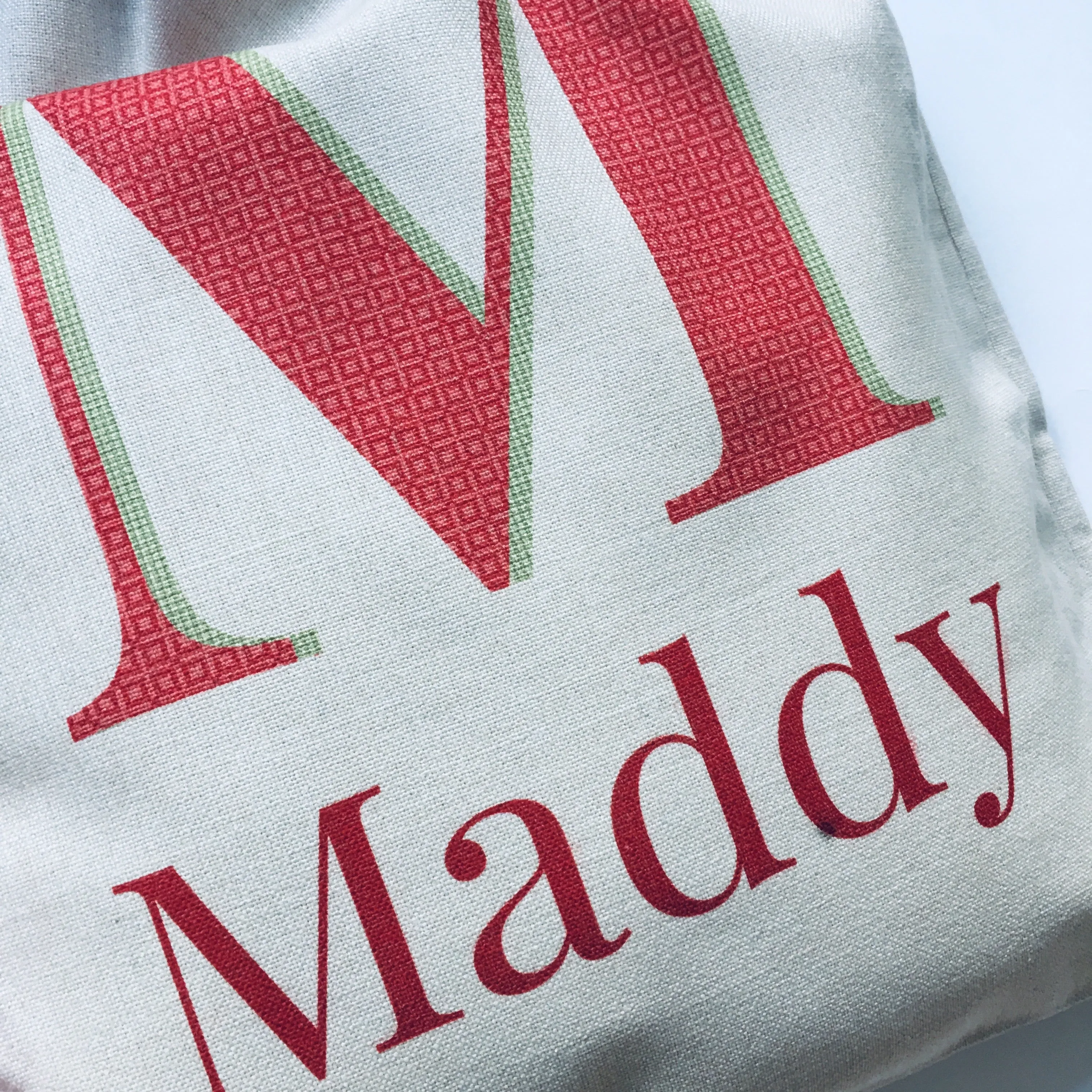 Festive Monogram Santa Sack - Personalised