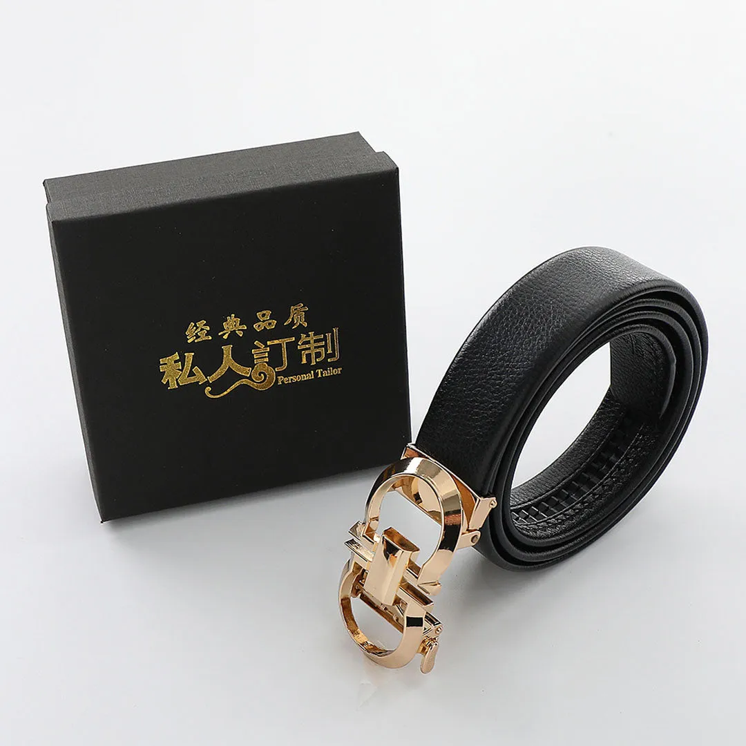 Genuine leather waist suit belt
