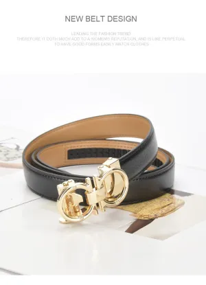 Genuine leather waist suit belt