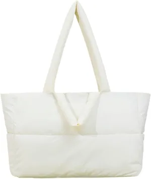 Giant Puffer Tote  Women's Soft Quilted Bag for Laptops, Travel Gear, and Everyday Work Essentials