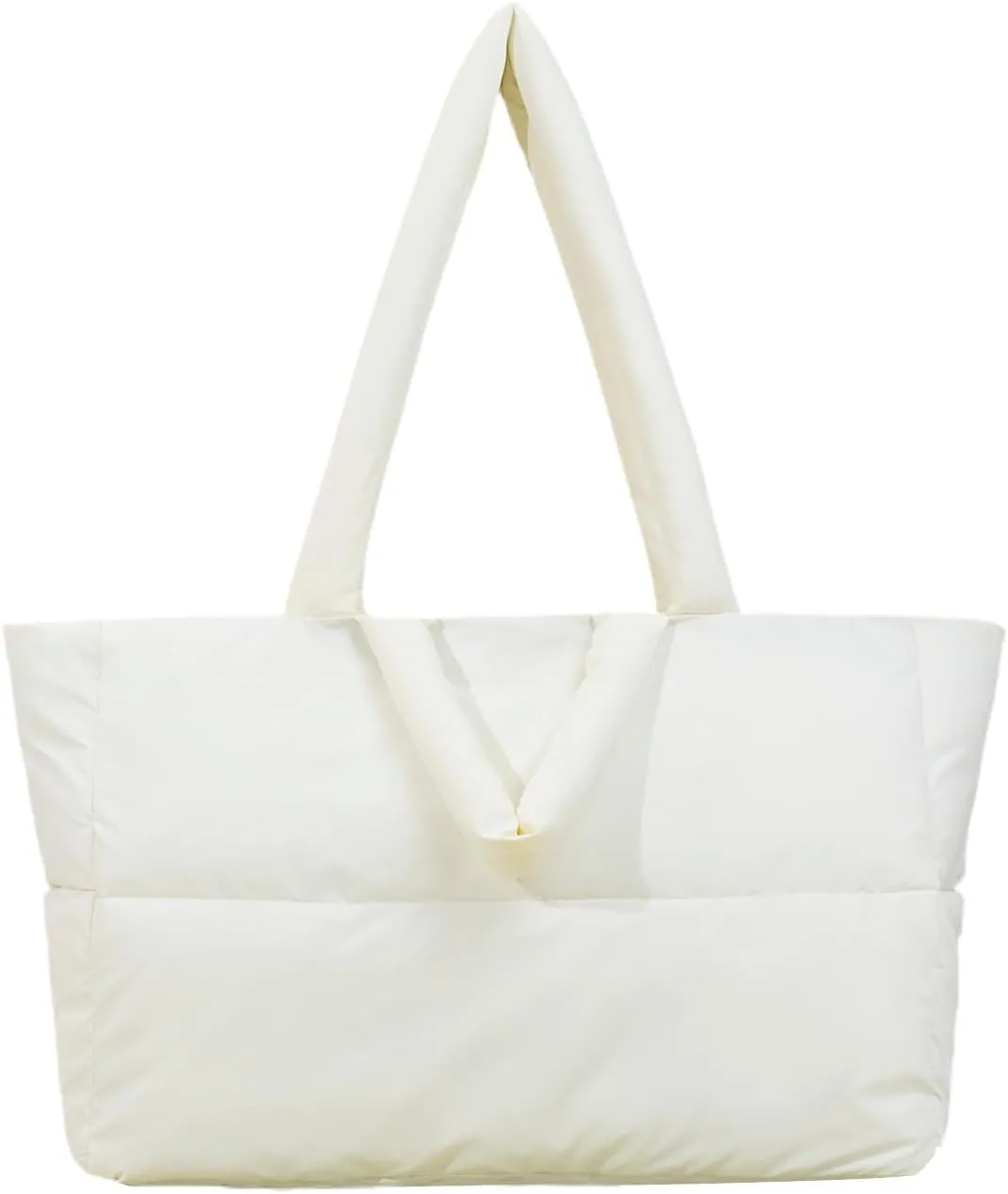 Giant Puffer Tote  Women's Soft Quilted Bag for Laptops, Travel Gear, and Everyday Work Essentials