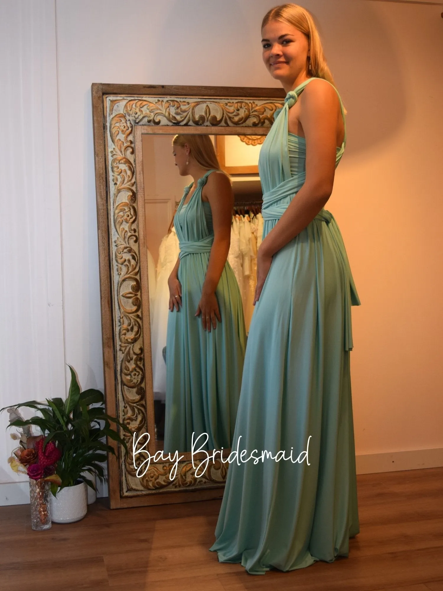 Ice Green Convertible Infinity bridesmaid dress Express NZ wide