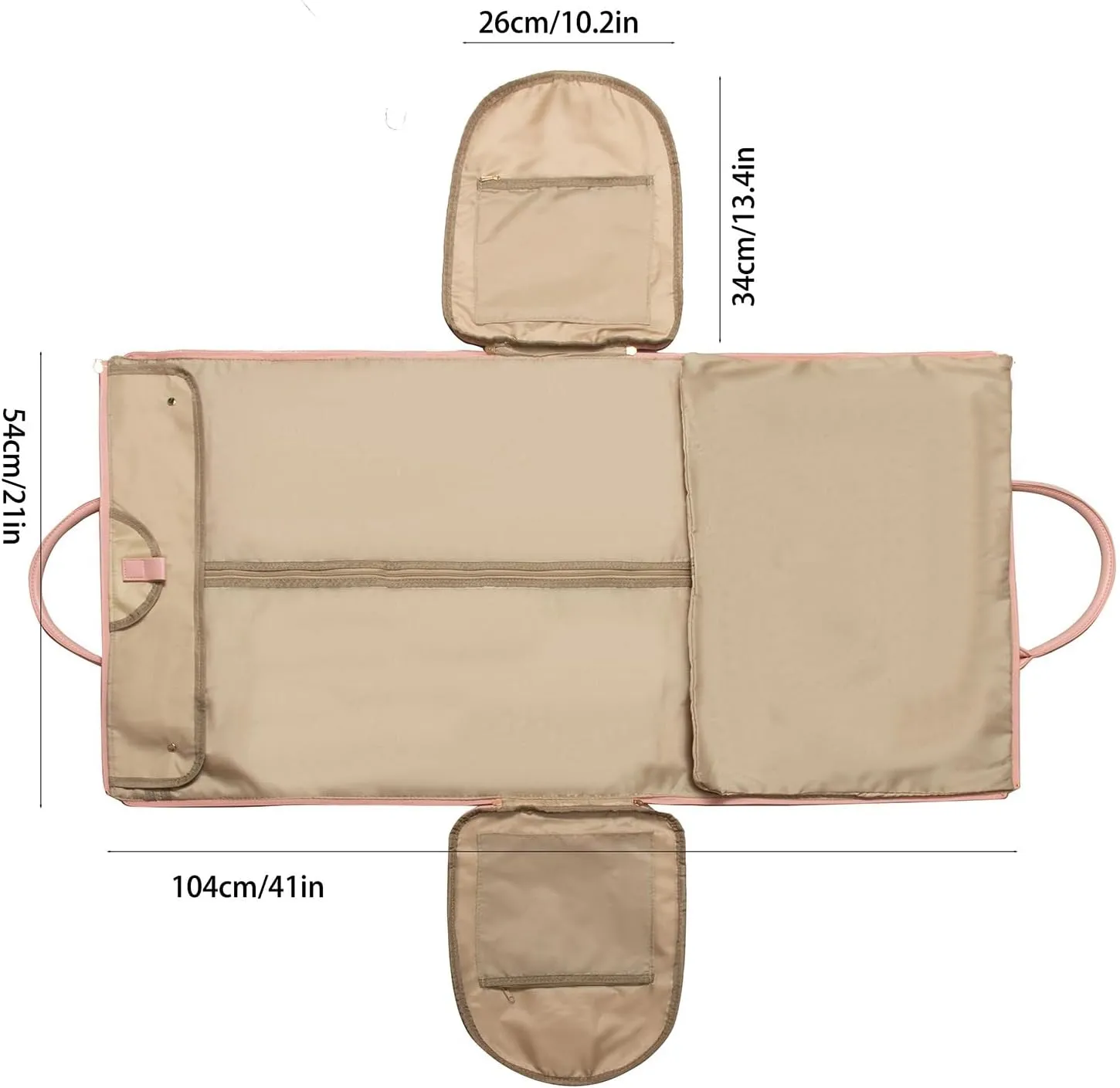 Jenni Bag Travel Bag with Wheels, High Capacity with Shoe Compartment, PU Leather 2 in 1 Hanging Suitcase Travel Bags. Jennibag Travel Bags for Women (Purple)