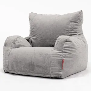 Josephine Bean Bag Armchair - Velvet Silver